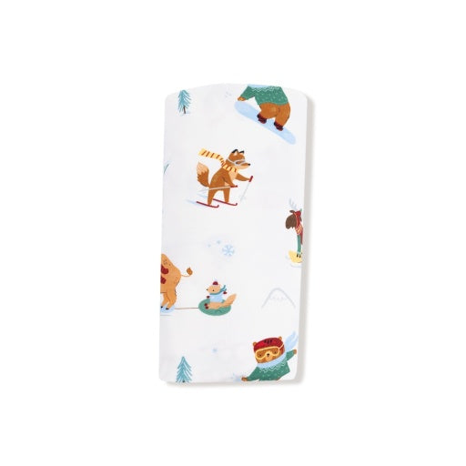Angel Dear Winter Animal Sports Swaddle Blanket