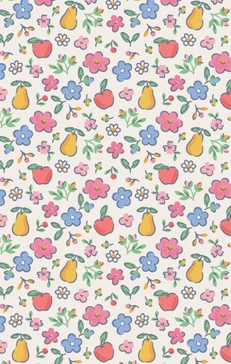 Angel Dear Fall Fruit Floral Swaddle Blanket