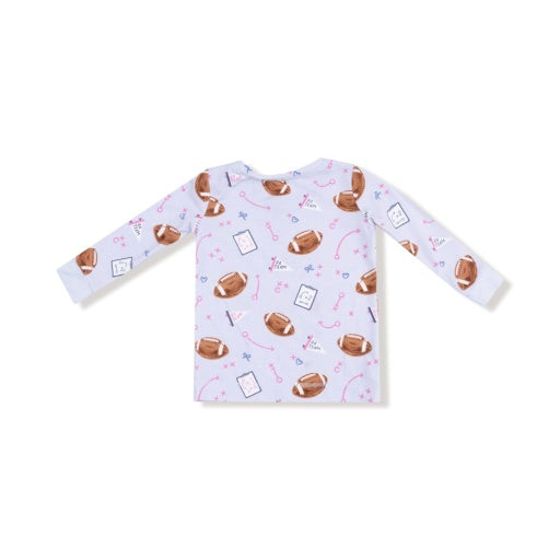 Touchdown Time Lavender L/S Loungewear Set by Angel Dear