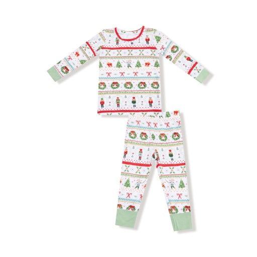 Nutcracker Fair Isle L/S Loungewear Set by Angel Dear