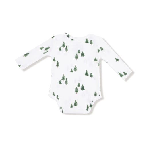 Tiny Forest Lap Shoulder Bodysuit by Angel Dear