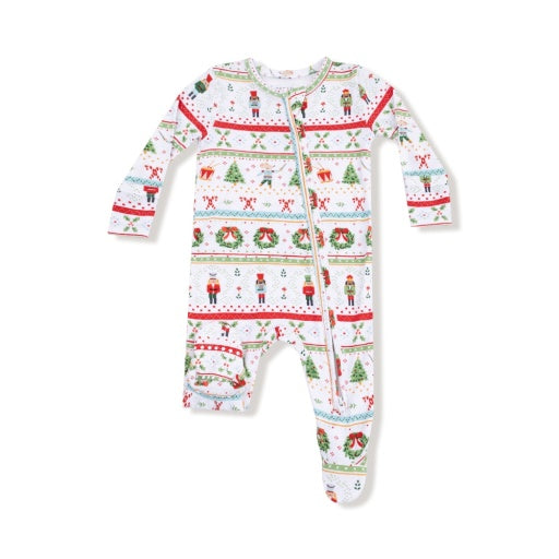 Angel Dear Nutcracker Fair Isle 2-Way Zipper Footie