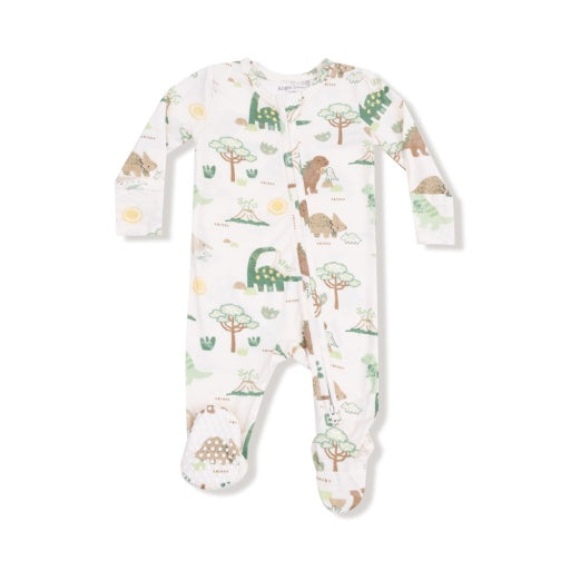 Angel Dear Baby Love Dinos 2-Way Zipper Footie