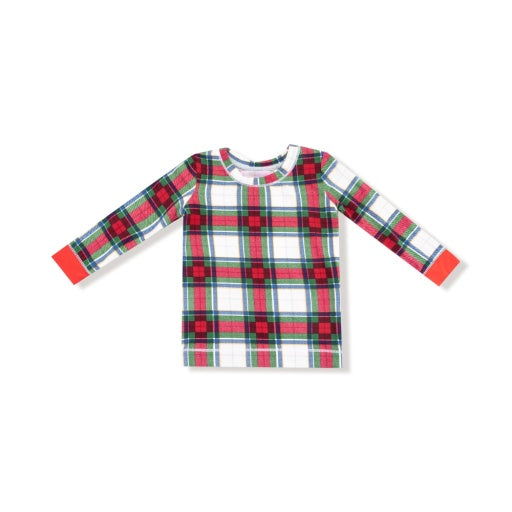 Holiday Plaid L/S Loungewear Set by Angel Dear
