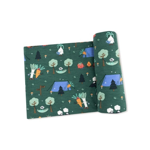 Angel Dear Camping Veggies Swaddle Blanket