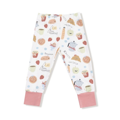 Angel Dear Bonjour Breakfast Long Sleeve Loungewear Set