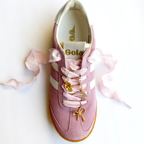 Pink Ribbon Sneaker Charm Set by Leo + Lee