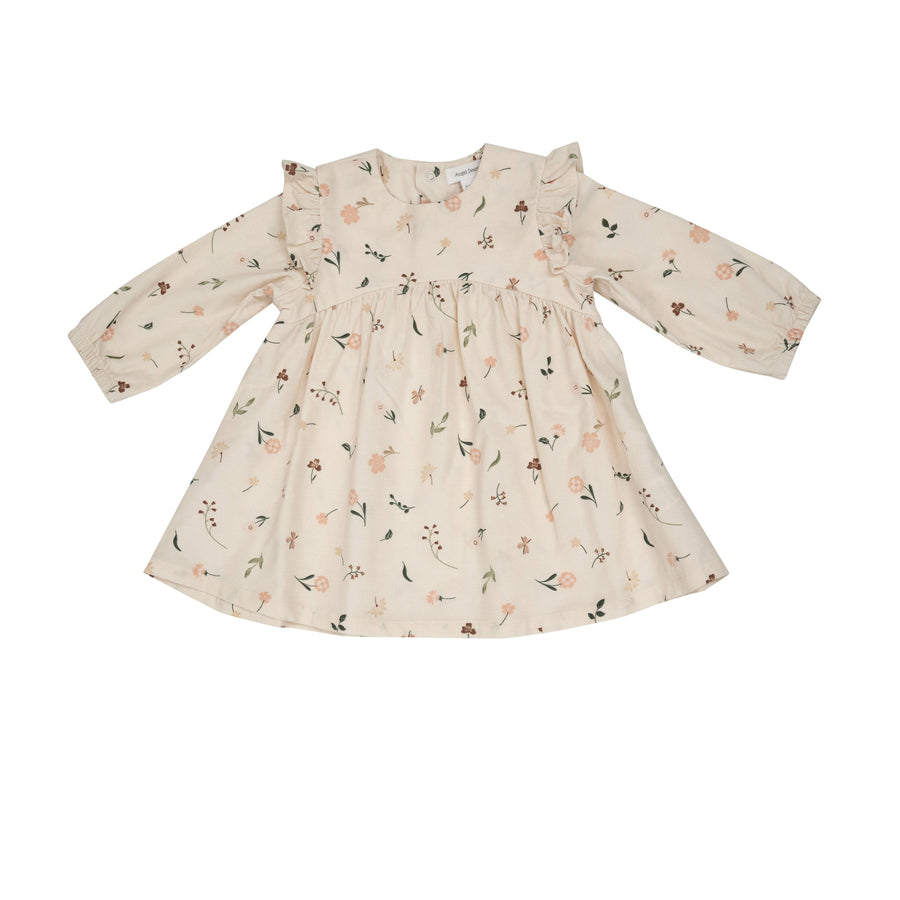 Shoulder Ruffle Dress - Floating Floral by Angel Dear