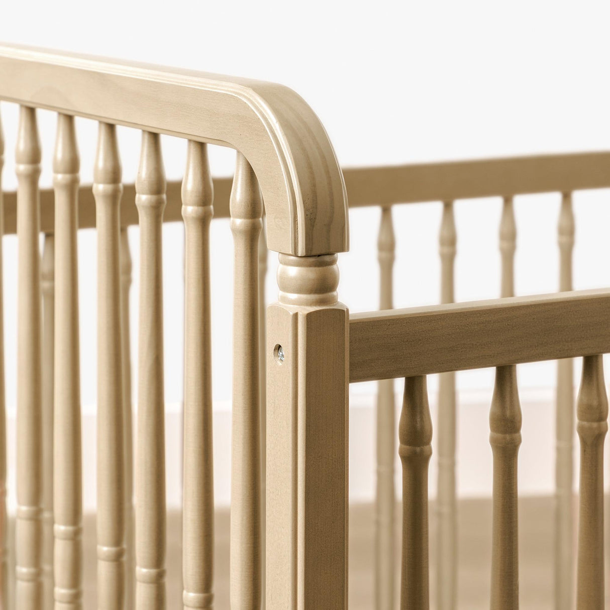 Namesake Liberty 3-in-1 Convertible Spindle Crib with Toddler Bed Conversion Kit