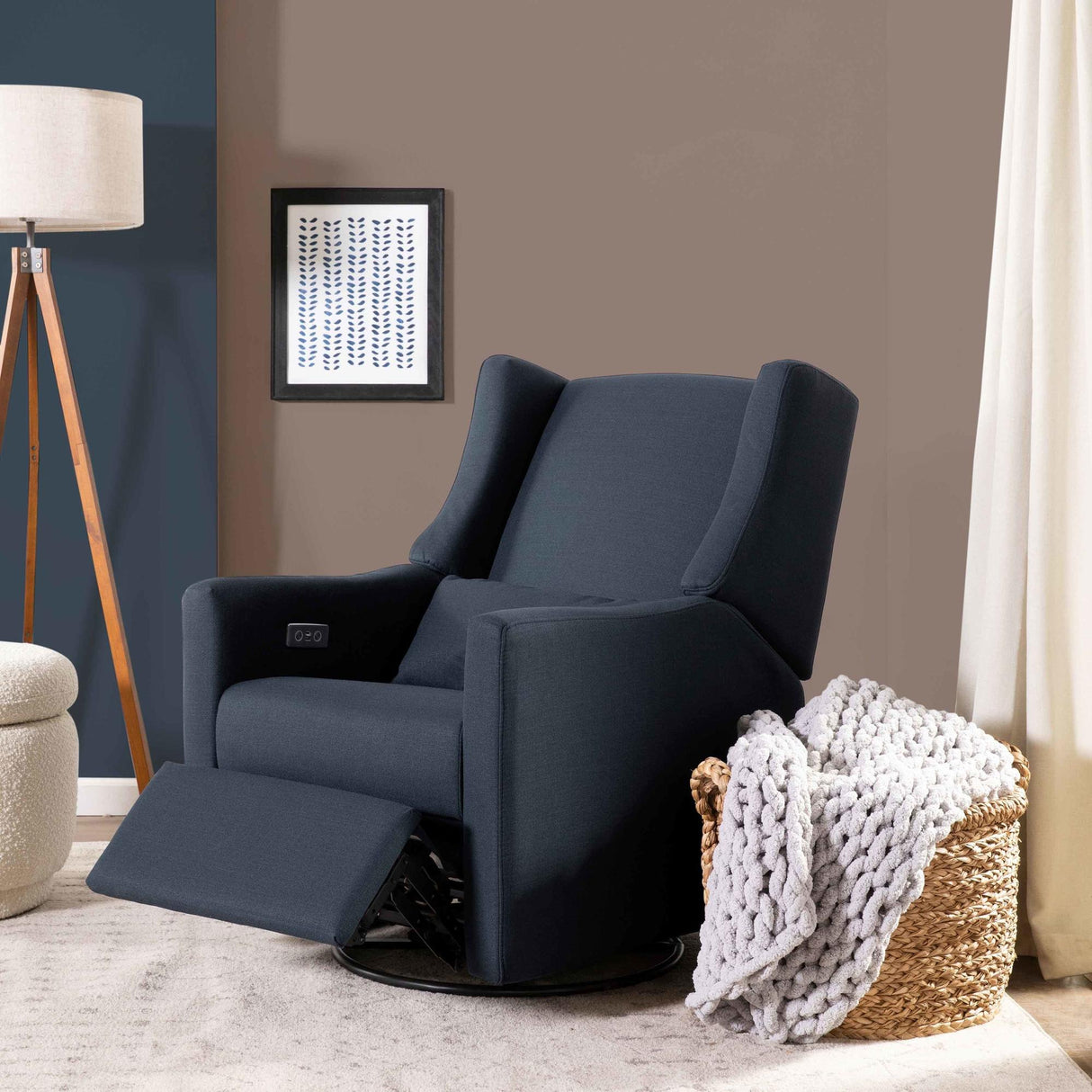 Babyletto Kiwi Electronic Recliner and Swivel Glider with USB port