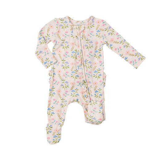 2-Way Zipper Footie - Simple Pretty Floral by Angel Dear