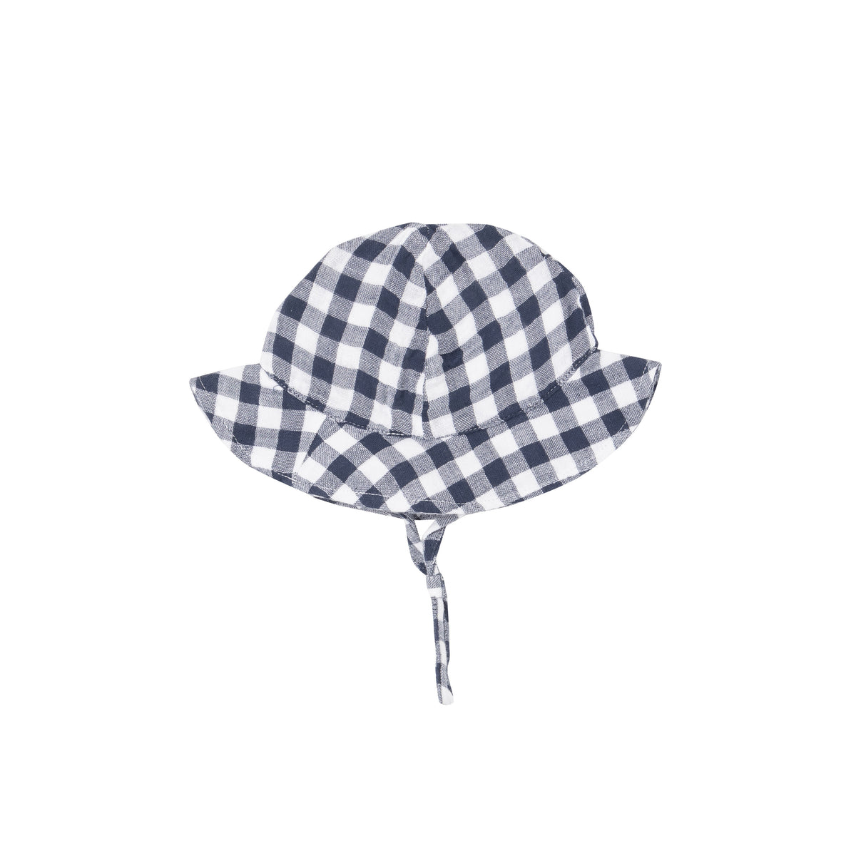 Sun Hat - Gingham Navy by Angel Dear