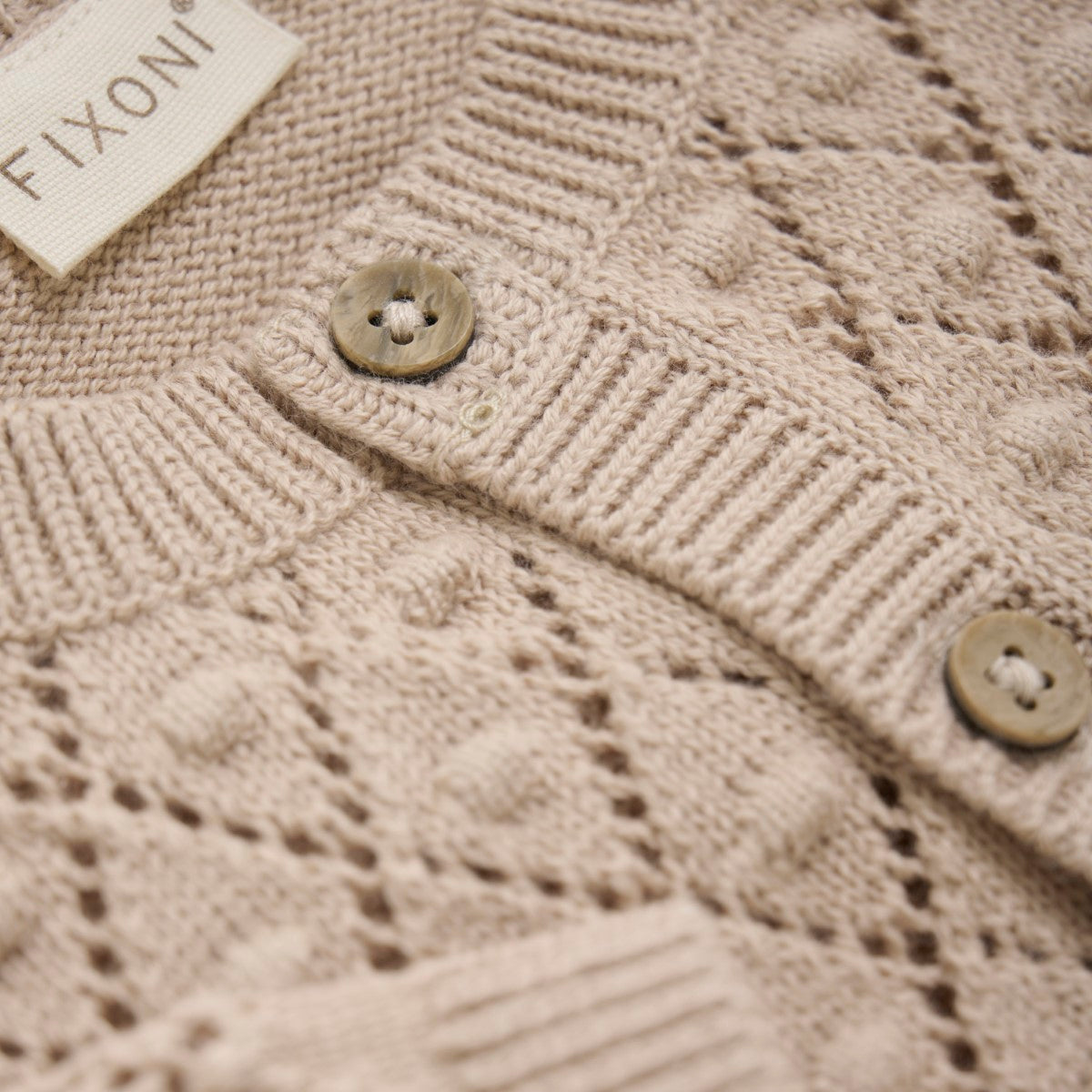 Knit Cardigan - Doeskin by Fixoni