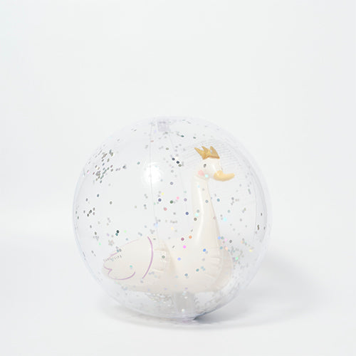 3D Inflatable Beach Ball Princess Swan Multi by SUNNYLiFE