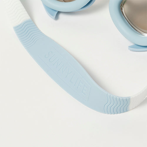 Salty the Shark Mini Swim Goggles Aqua by SUNNYLiFE