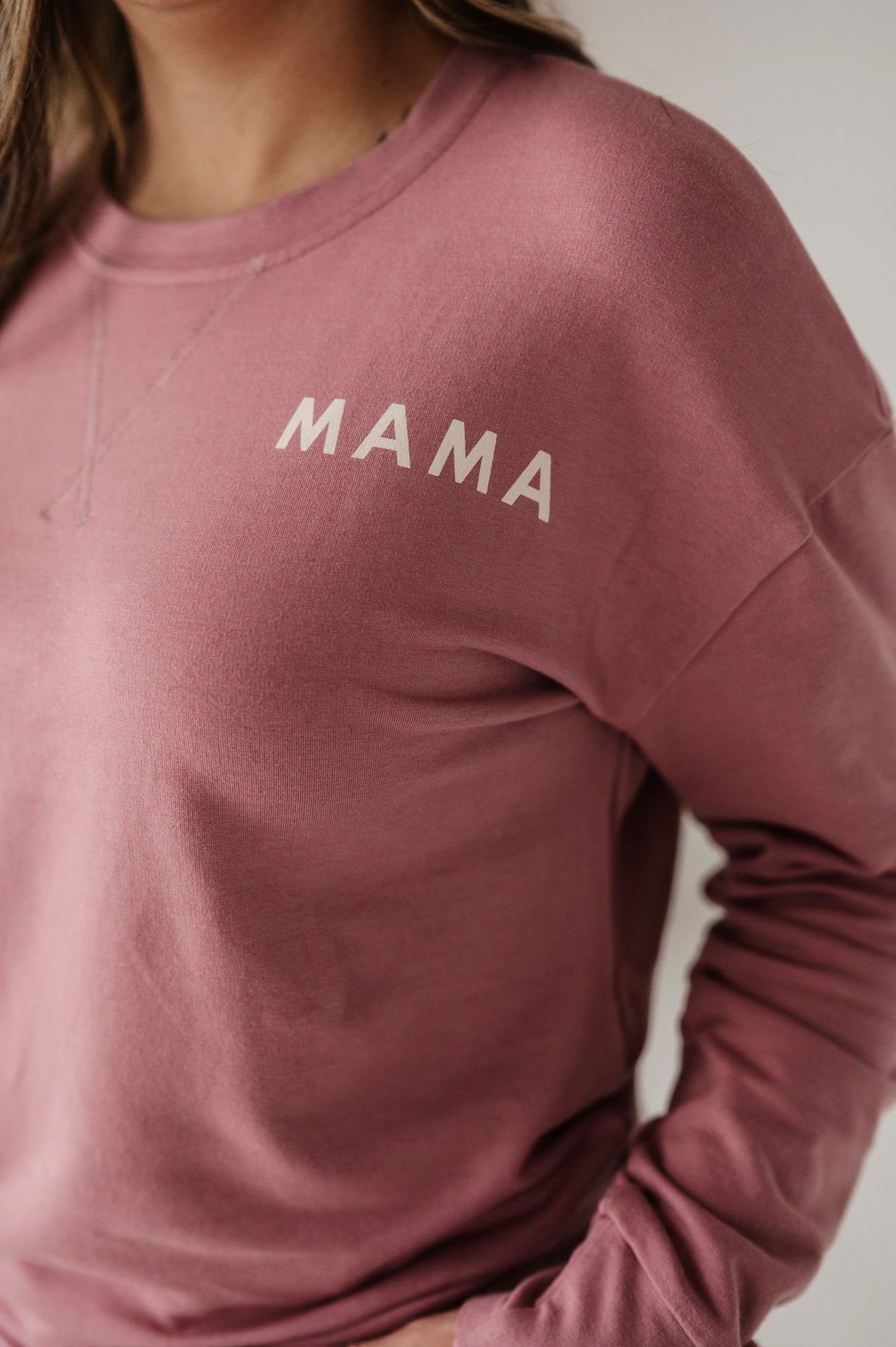 Women's Pullover - Mama in Mauve by babysprouts