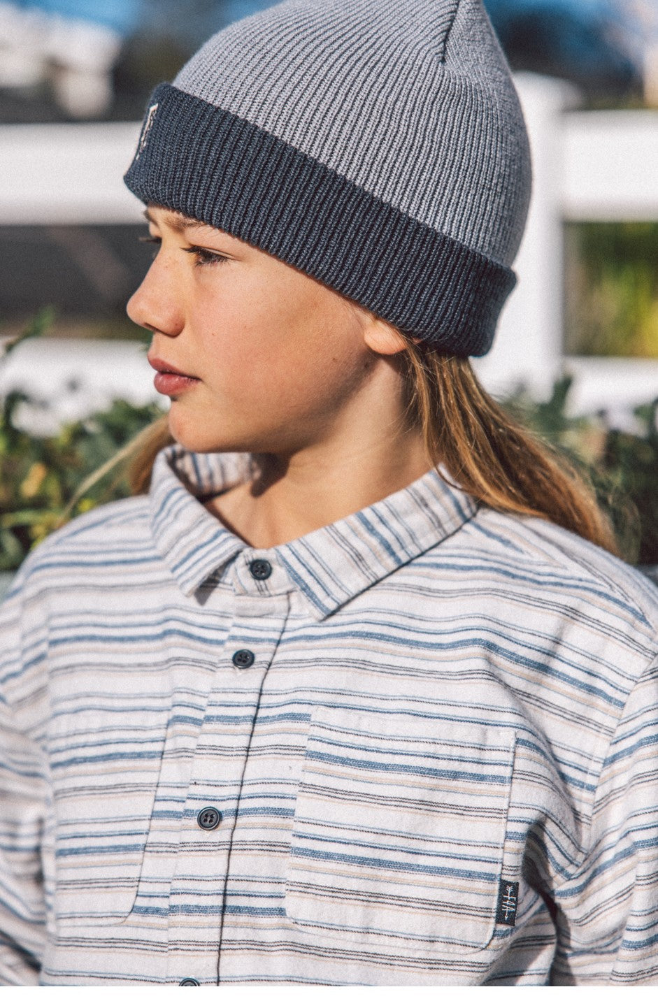 Sundown Flannel- Gray by Feather 4 Arrow