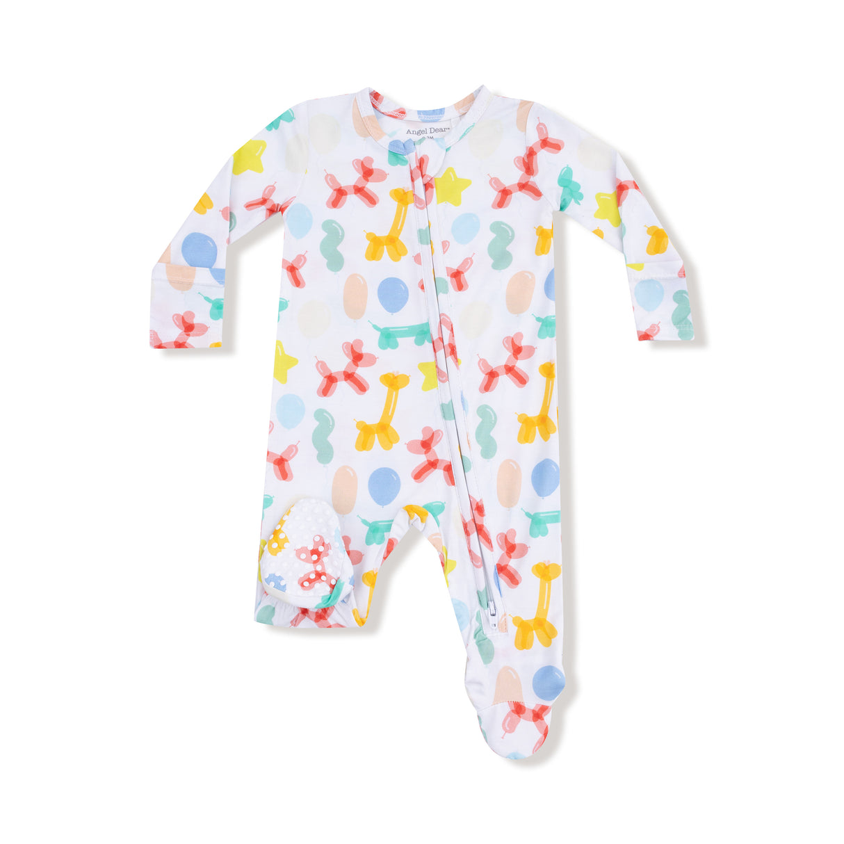 Balloon Animals Blue - 2 Way Zipper Footie by Angel Dear