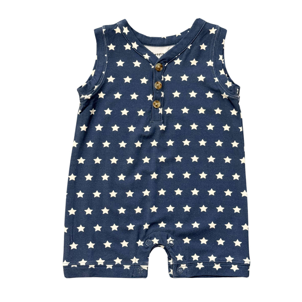 Boy's Sleeveless Romper- American Stars by Babysprouts