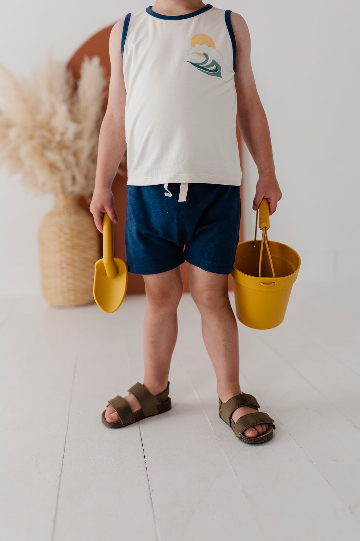 Boy's Harem Shorts- Naval by Babysprouts