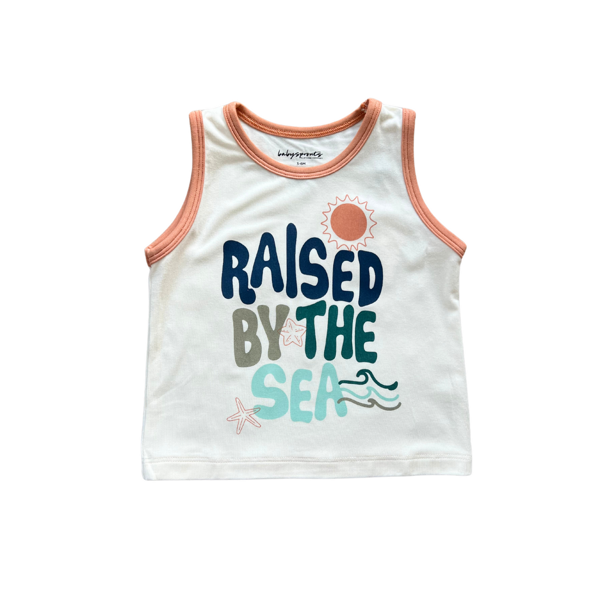 Boy's Tank Top- Raised by the Sea by Babysprouts