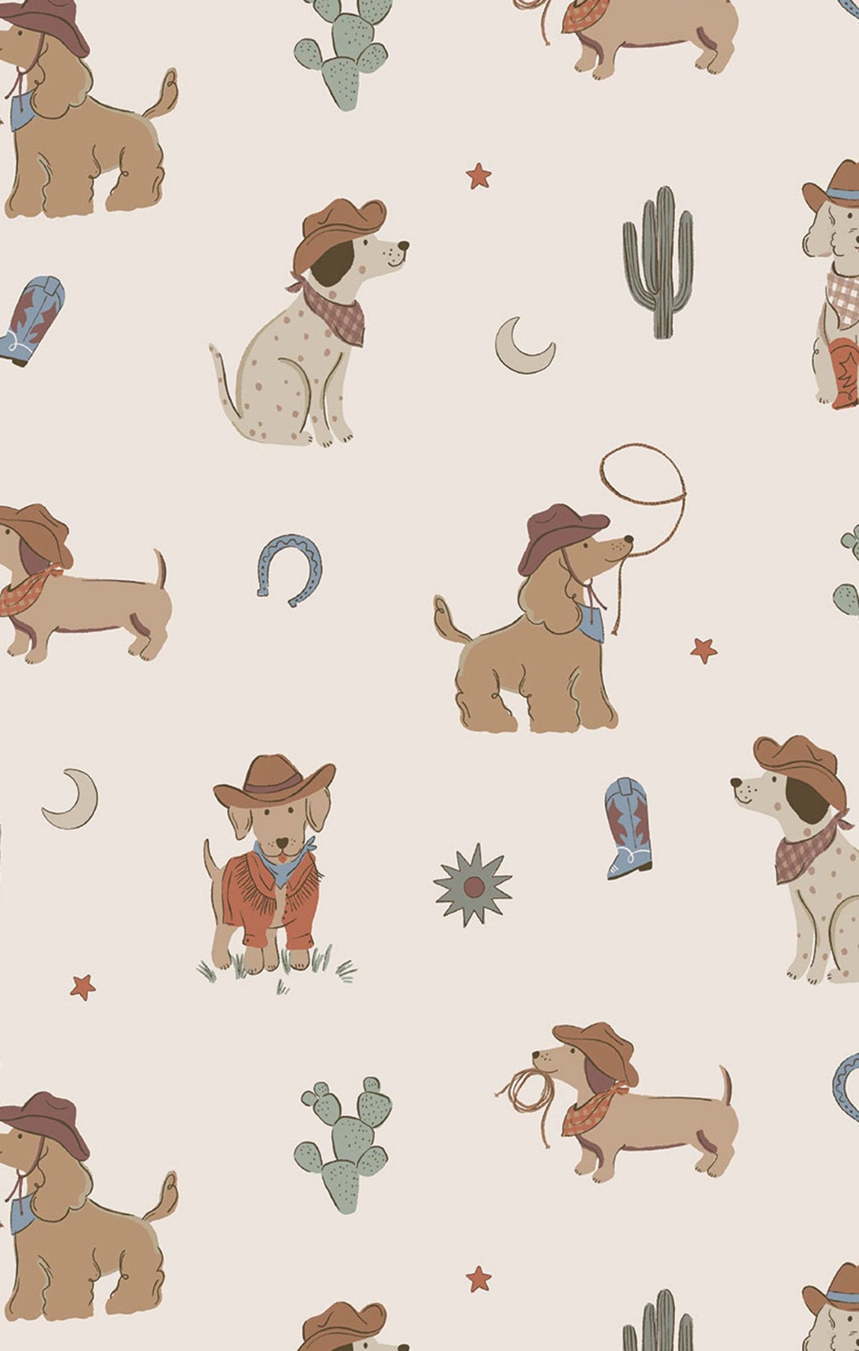 Cowboy Dogs - 2 Way Zipper Romper by Angel Dear