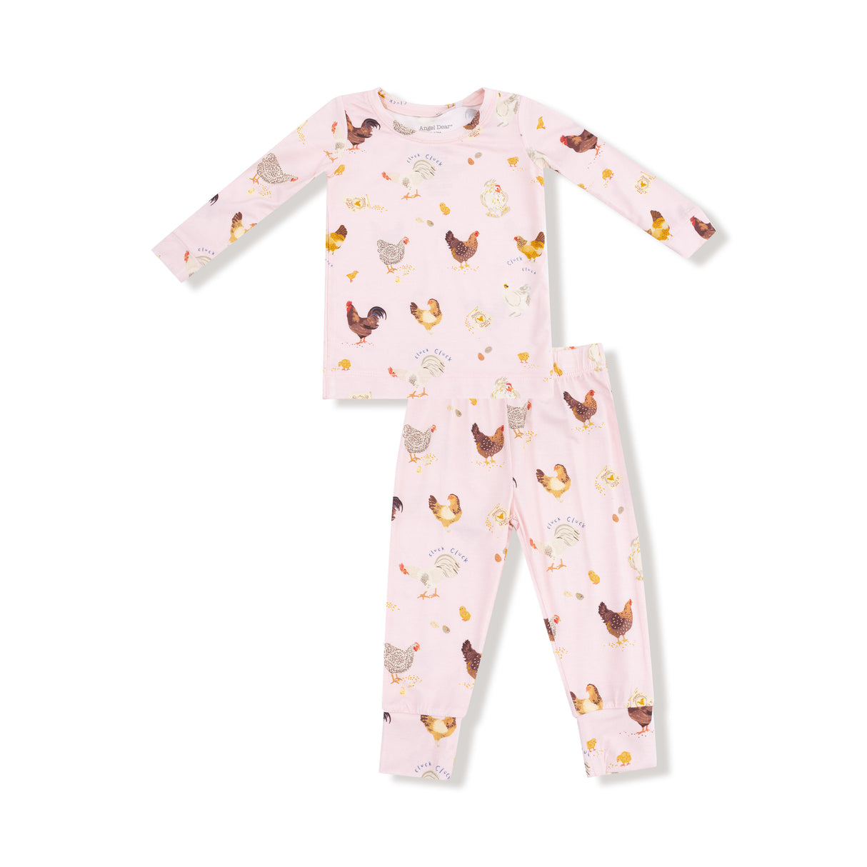 Collector Chickens-Pink- L/s Loungewear Set by Angel Dear