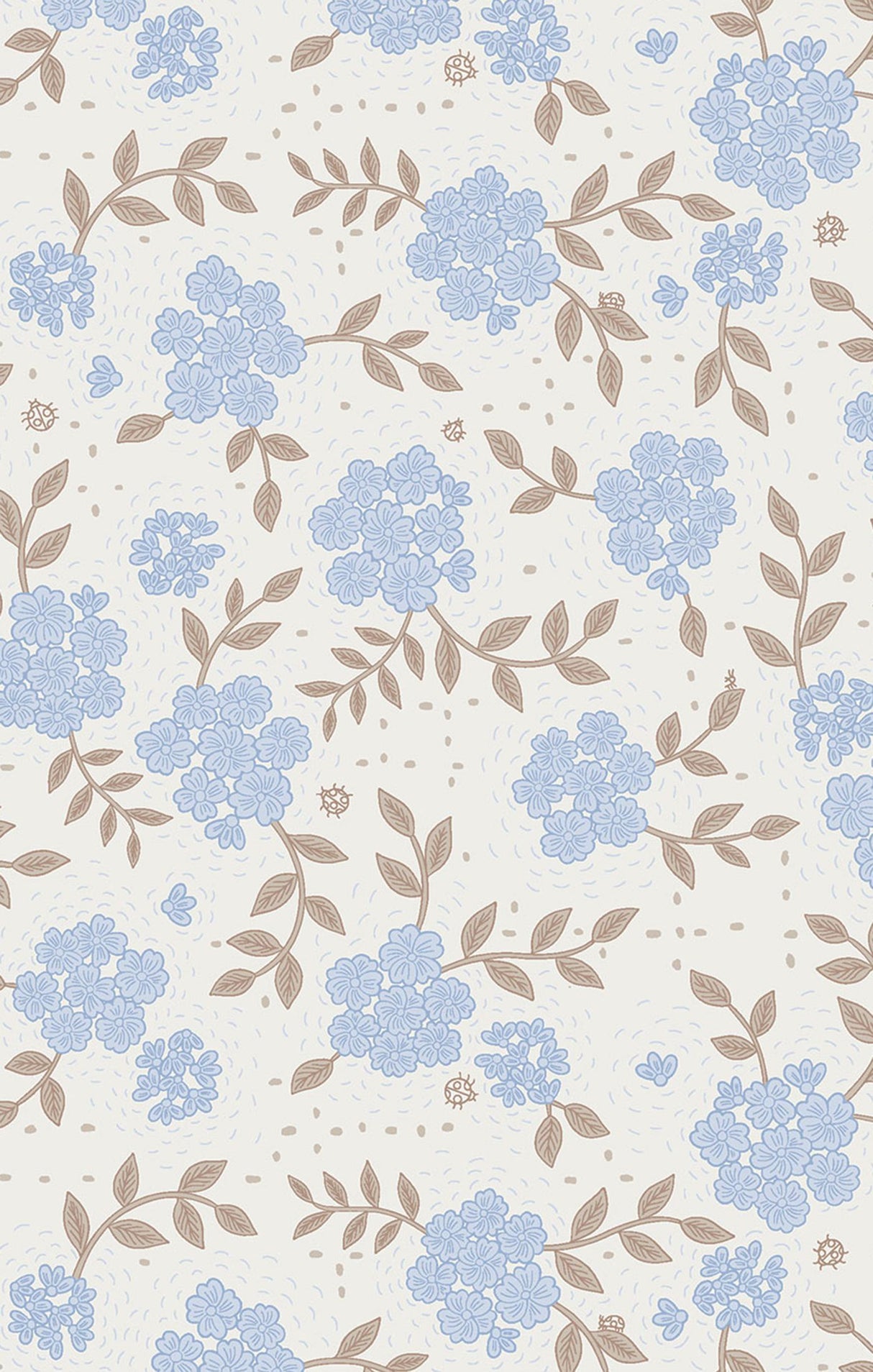 Baby Blue Floral - Swaddle Blanket by Angel Dear