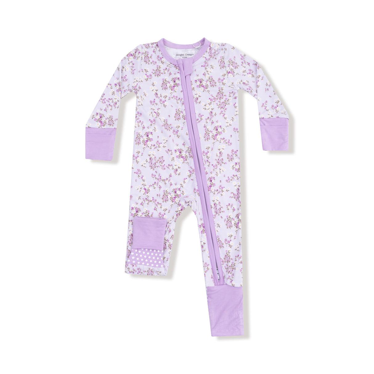 Sweet Dream Florals - 2 Way Zipper Romper by Angel Dear