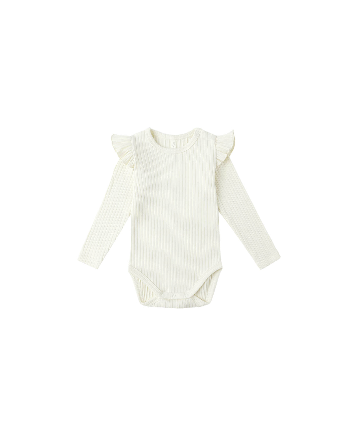 Shoulder Ruffle Bodysuit || Ivory by Rylee + Cru