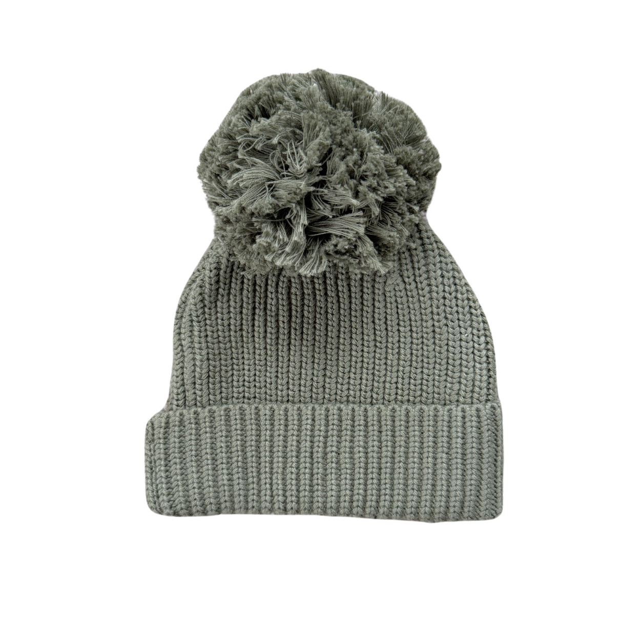 Knit Pom Hat- Olive by Babysprouts