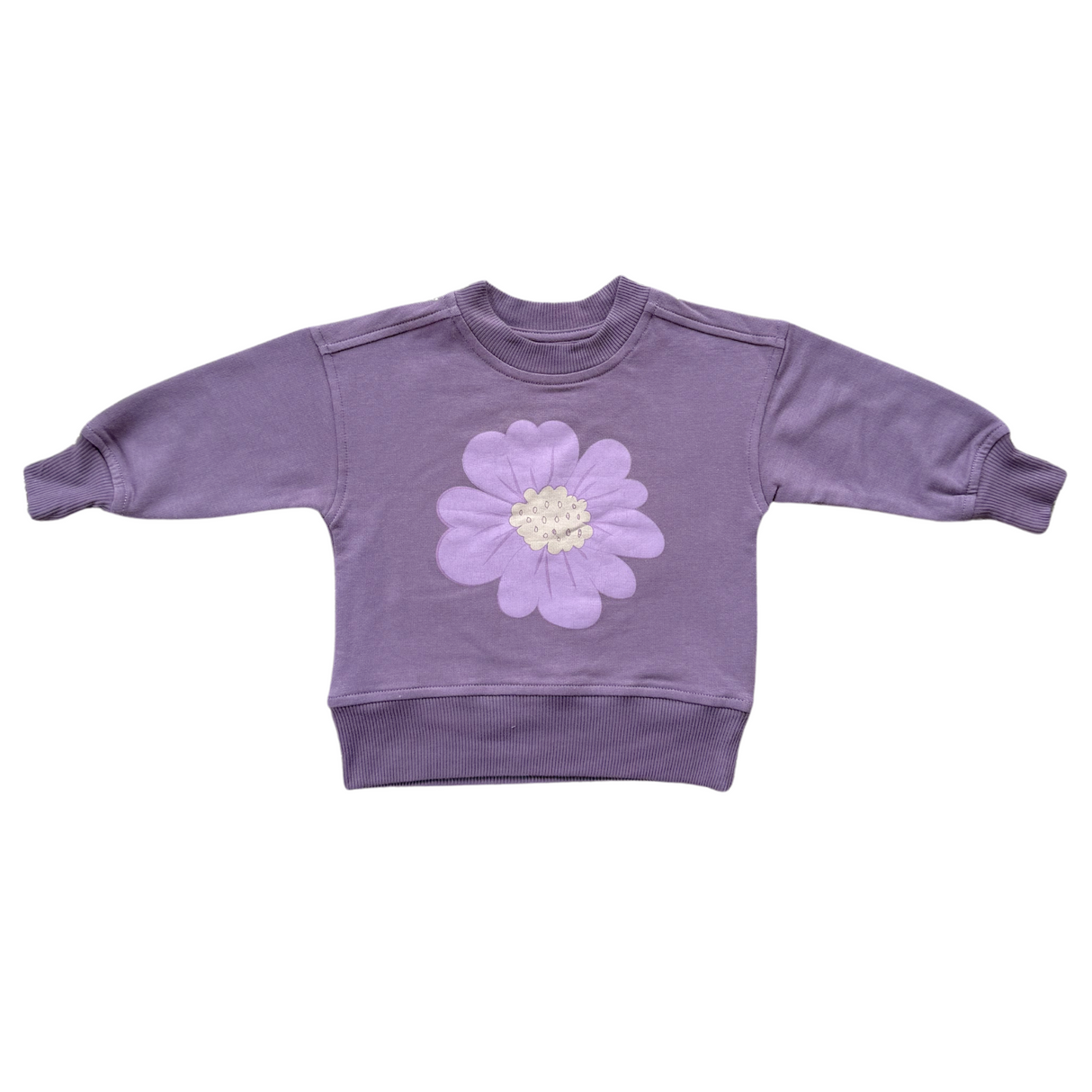 Boxy Sweatshirt - Plum Wildflower by Babysprouts