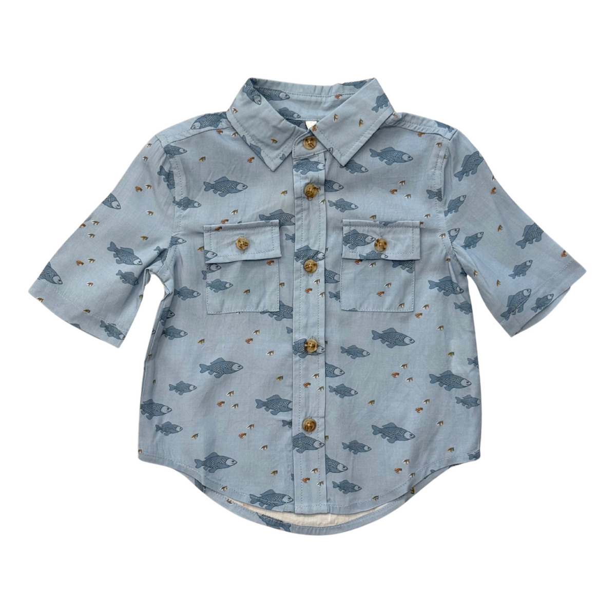 Boy's Utility Shirt- Fish by Babysprouts