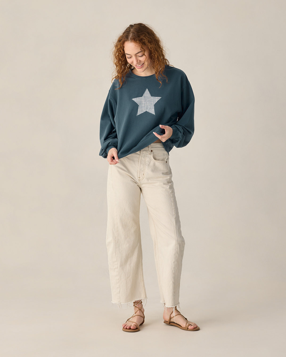 Women's Pier Sweatshirt || Navy by Rylee + Cru
