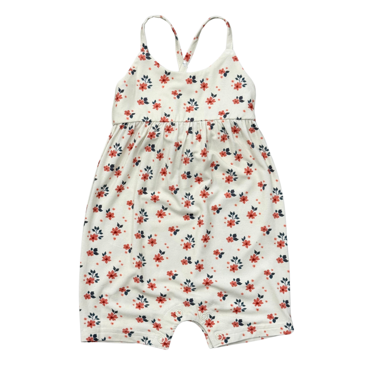Girl's Tie Back Romper- Maya Floral by Babysprouts