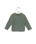 Ribbed jersey knit T-shirt - Green by Play Up