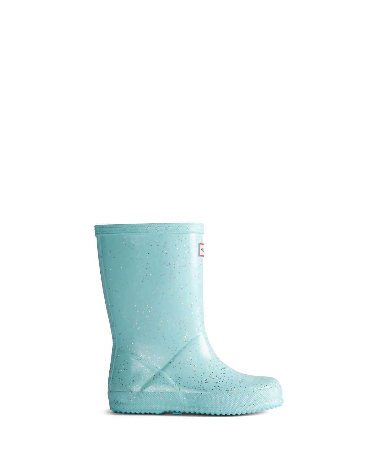 Little Kids Original First Classic Giant Glitter Boot - Aqua Flash by Hunter Boots