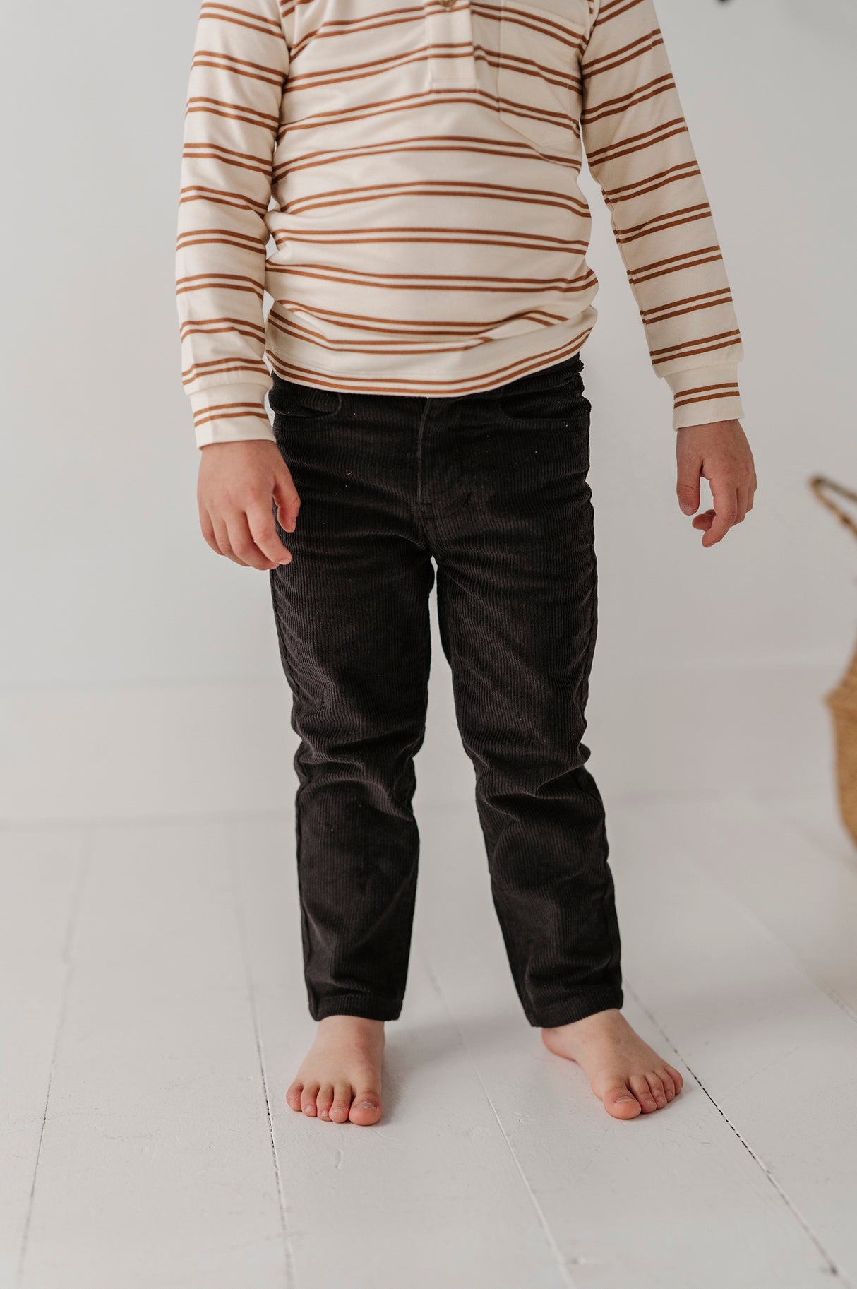 Corduroy Pants - Black by Babysprouts