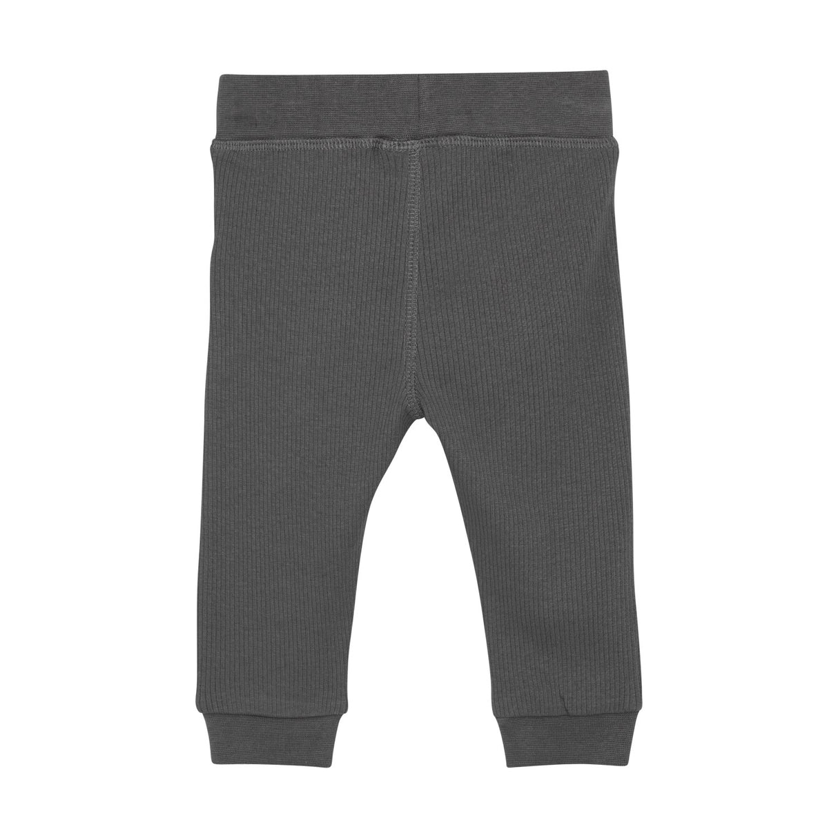Ribbed Tie Pants - Gargoyle by Minymo