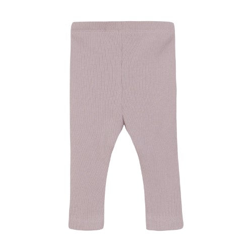 Ribbed Leggings - Dawn Pink by Minymo