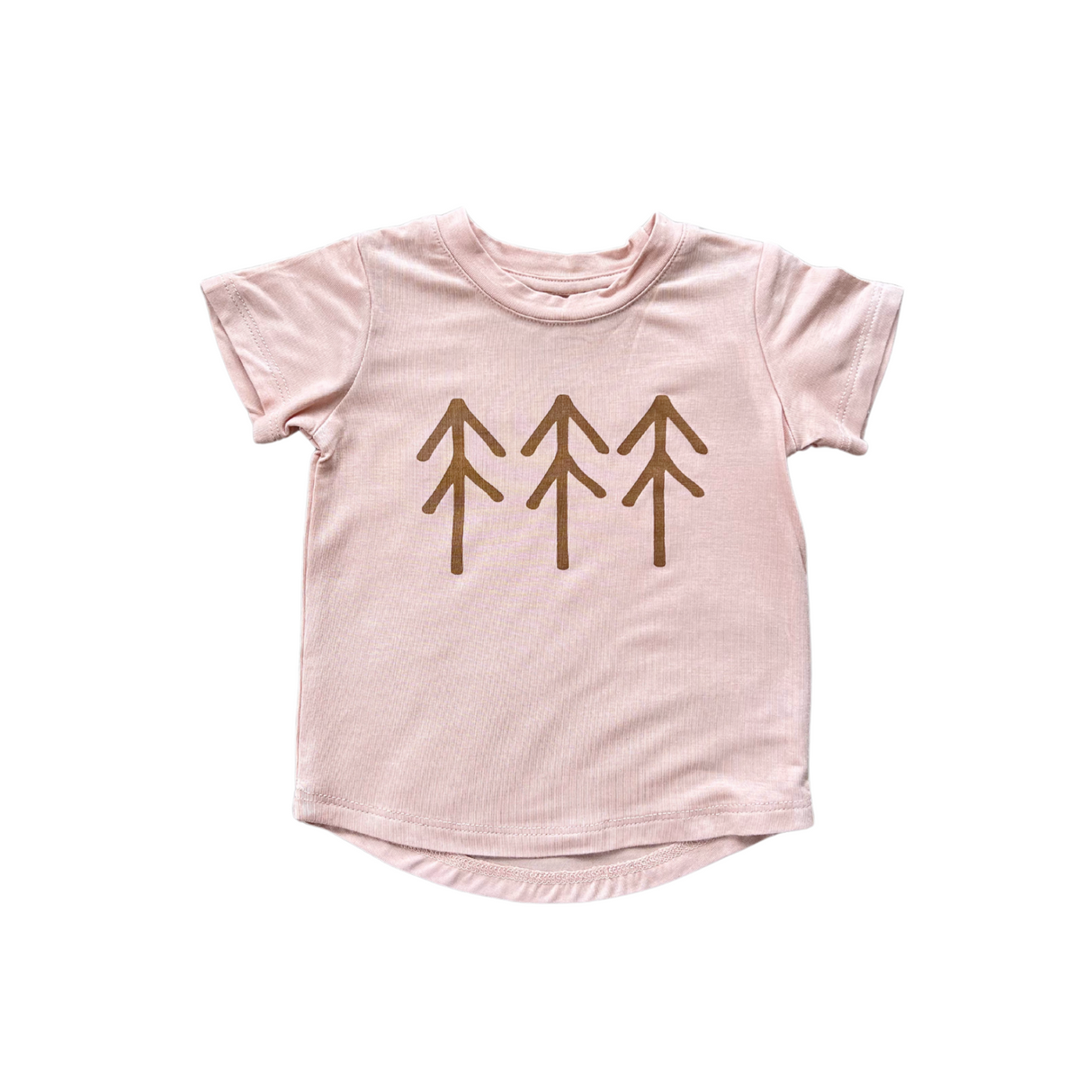 Girl's Short Sleeve Tee - Trees in Toffee by babysprouts