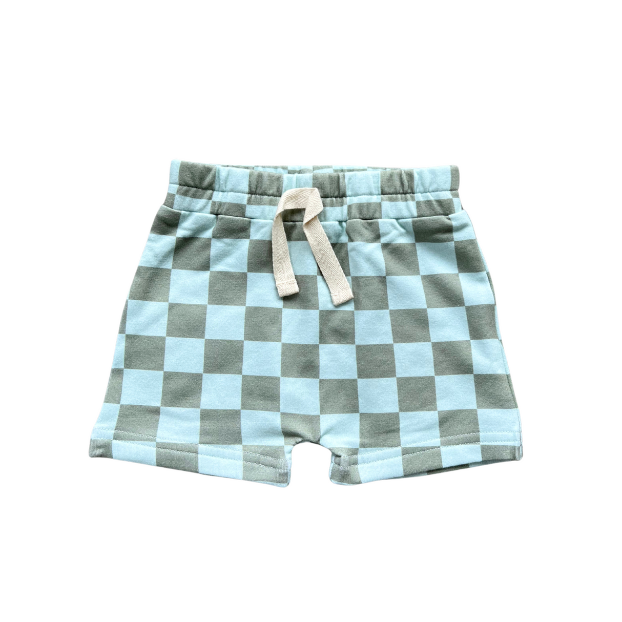 Harem Shorts - Seagrass Checker by babysprouts