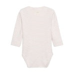 Long Sleeve Bodysuit in Misty Rose Stripe by Fixoni