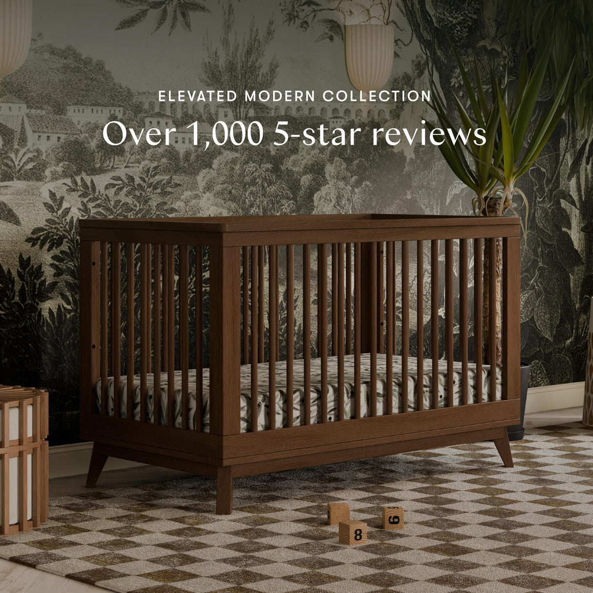 Babyletto Scoot 3-in-1 Convertible Crib with Toddler Bed Conversion Kit