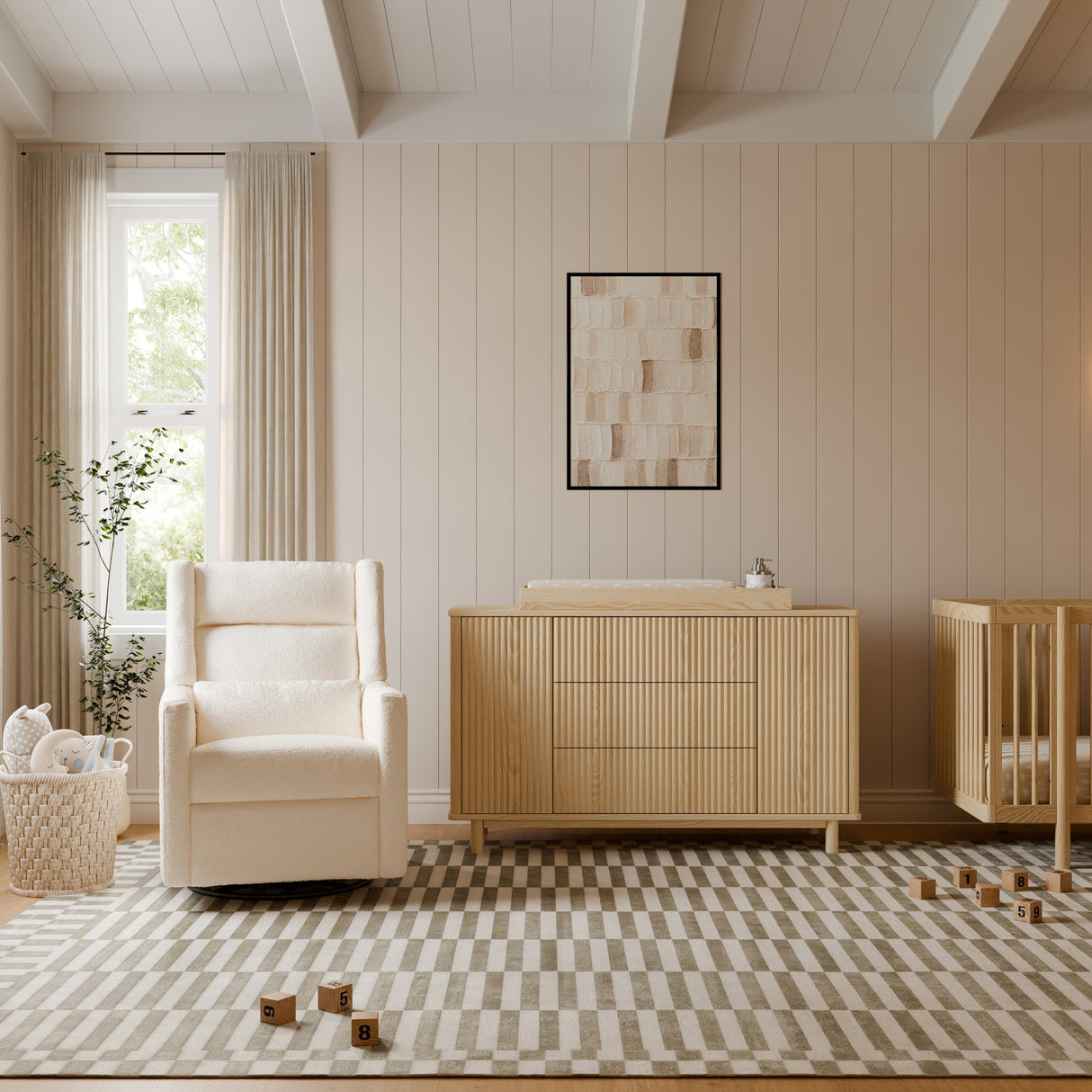 Babyletto Kiwi Plus Power Recliner and Swivel Glider with Power Adjustable Headrest and USB Port