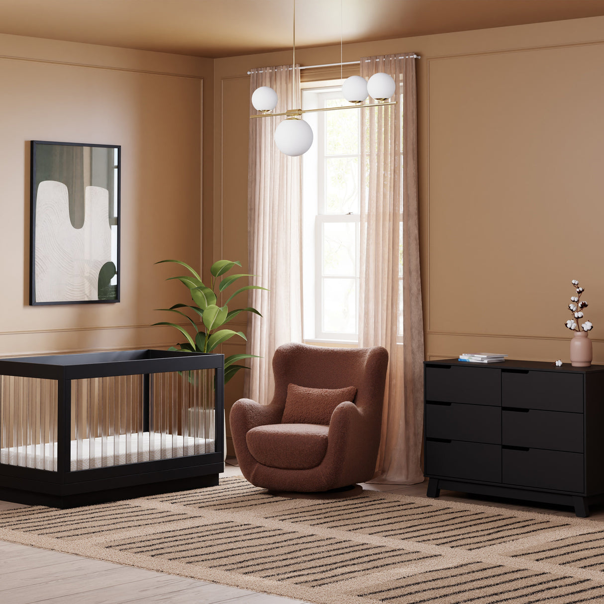 Babyletto Solstice Swivel Glider in Teddy Loop