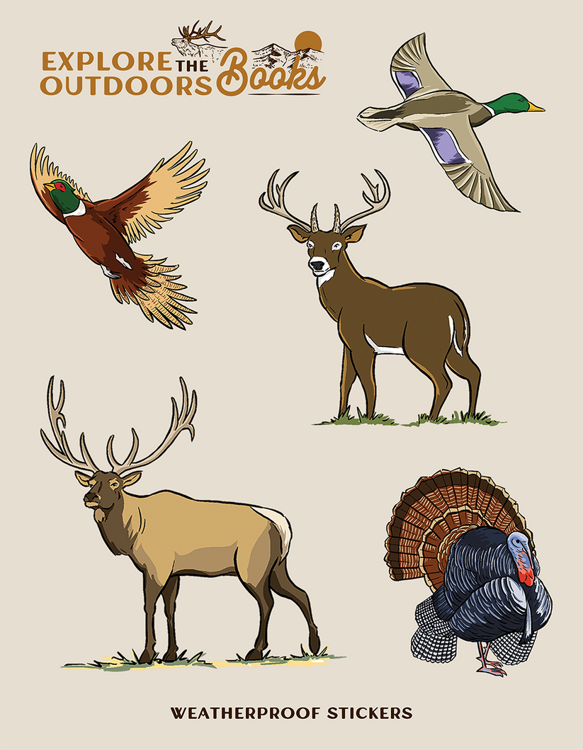 Hunting I Weatherproof Sticker Sheet by Explore the Outdoors