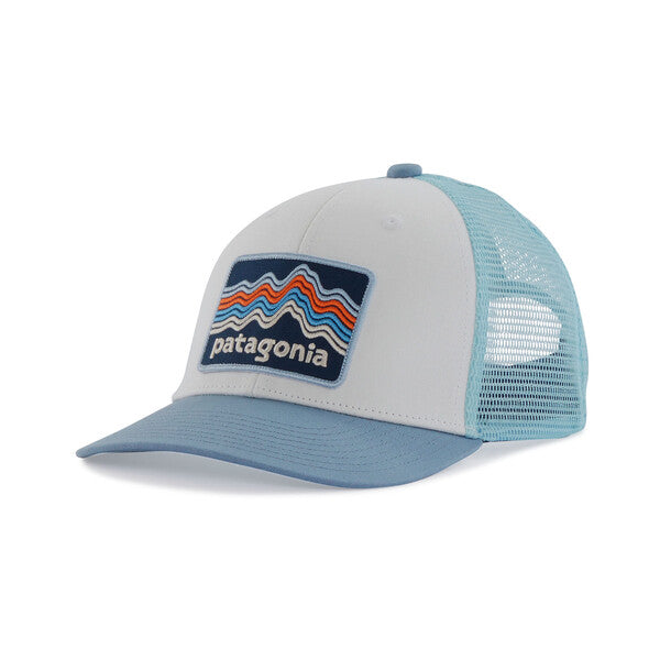 Kids' Trucker Hat - Ridge Rise Stripe: Light Plume Grey by Patagonia