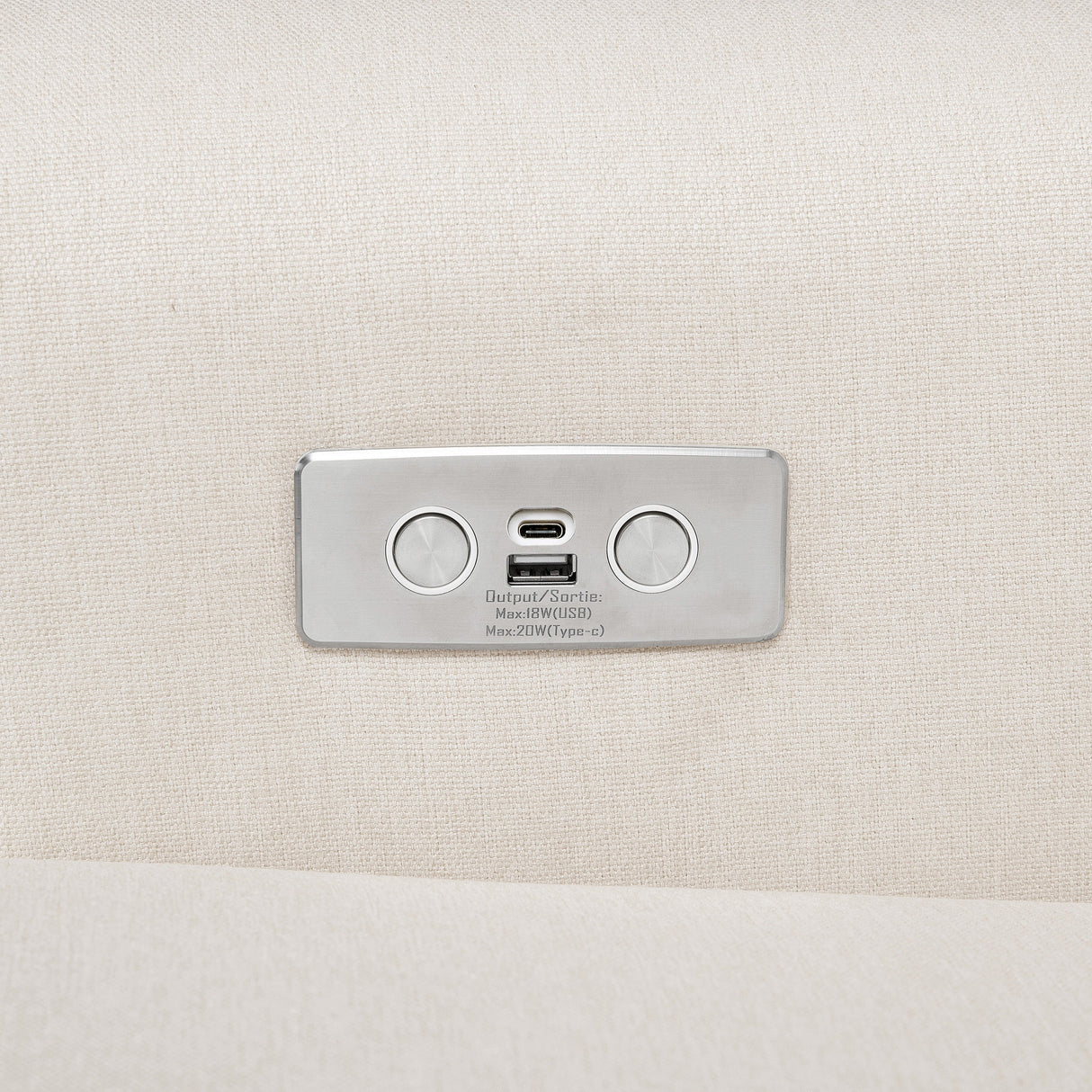 Namesake Harbour Electronic Recliner and Swivel Glider in Eco-Performance Fabric with USB port | Water Repellent & Stain Resistant