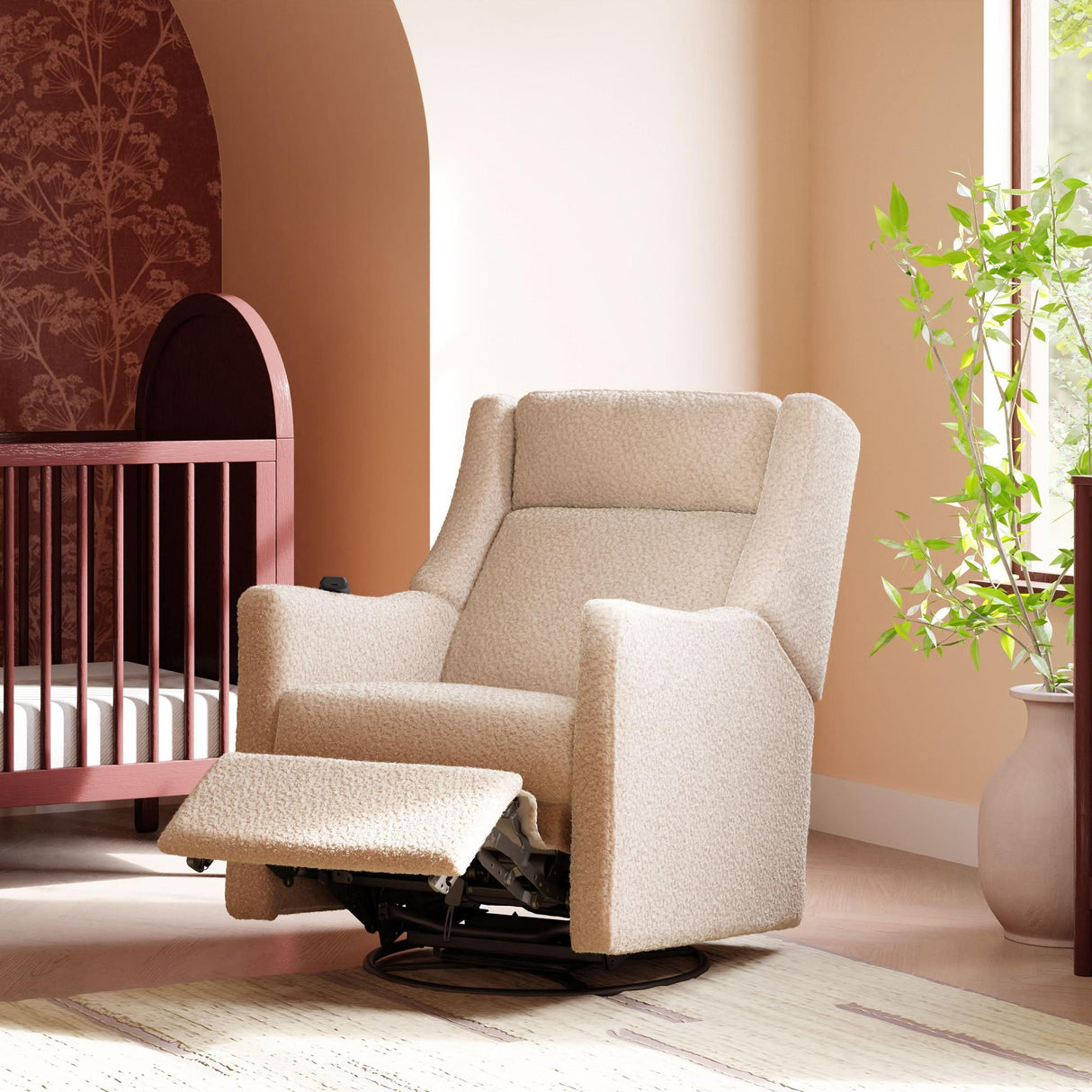 Babyletto Kiwi Deluxe Power Recliner & Swivel Glider with Heat and Massage